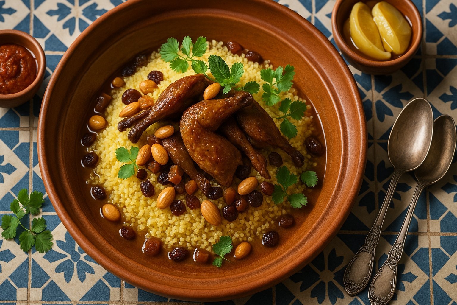 Couscous au pigeon