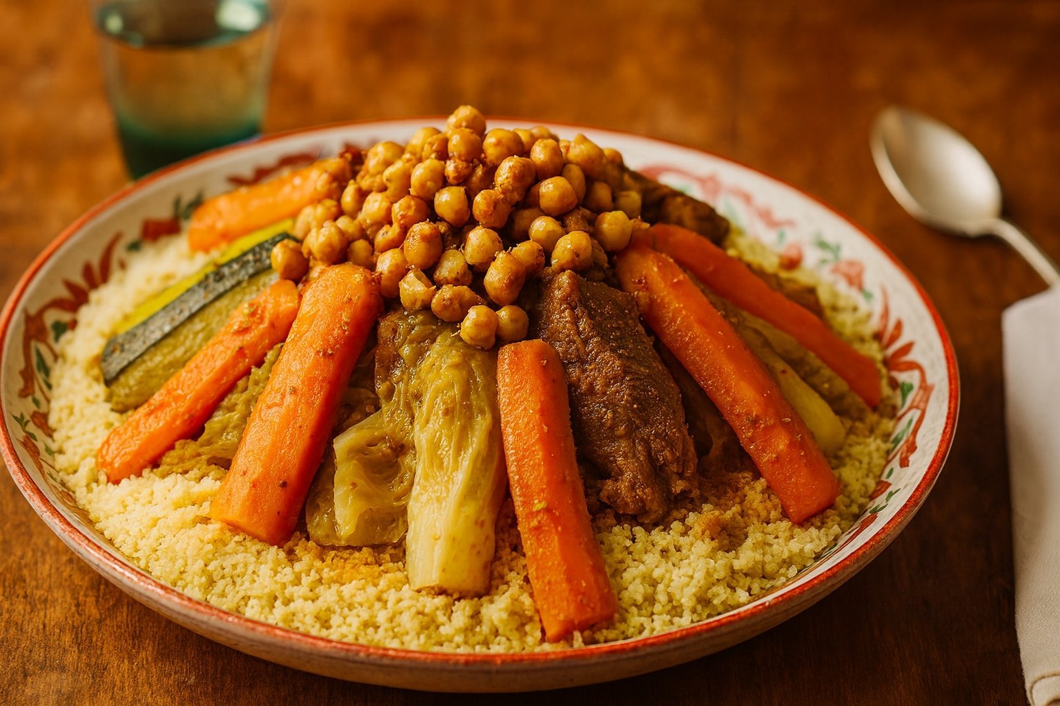 Recette Couscous 7 Légumes Marocain