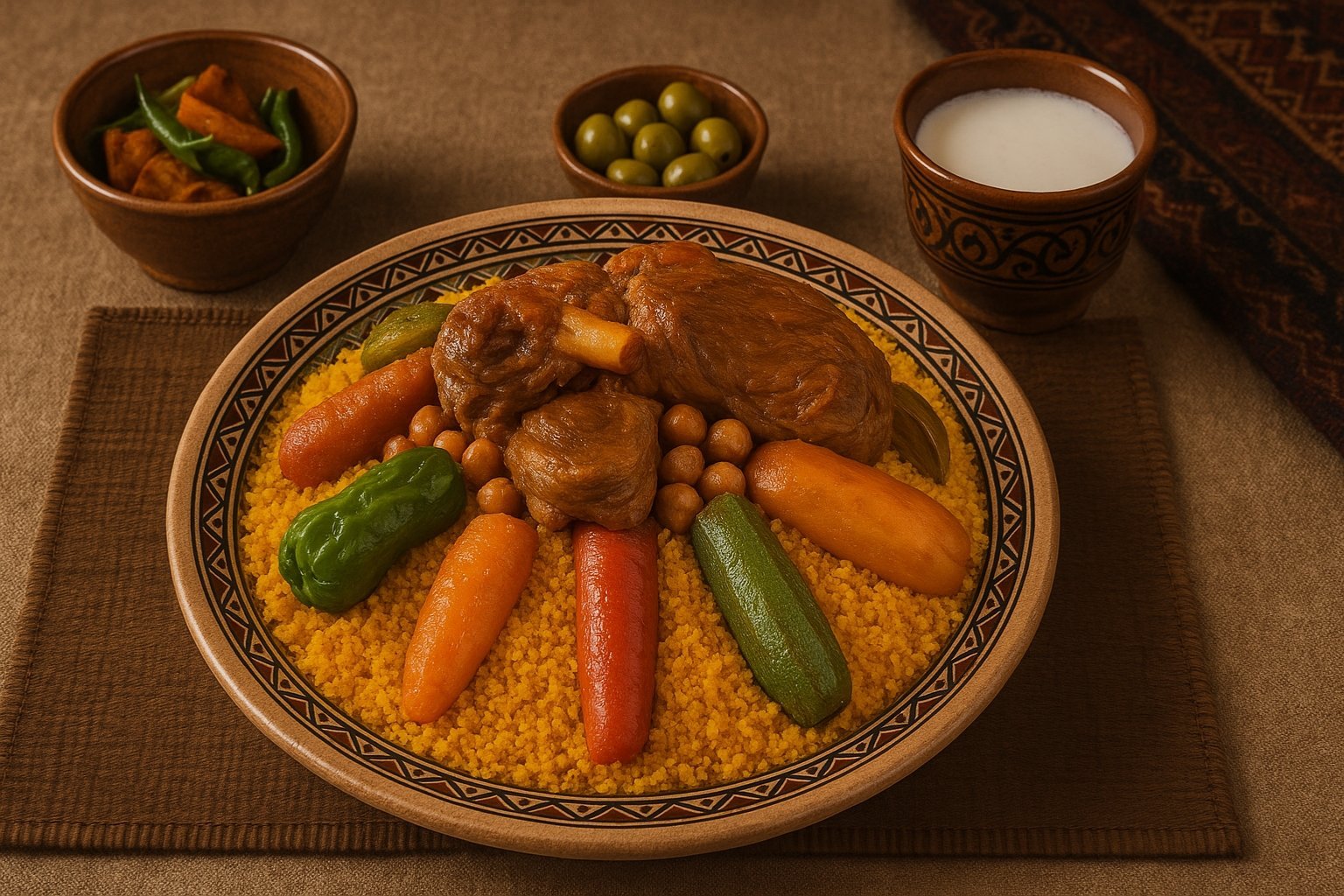 Recette Couscous à l'agneau traditionnel tunisien