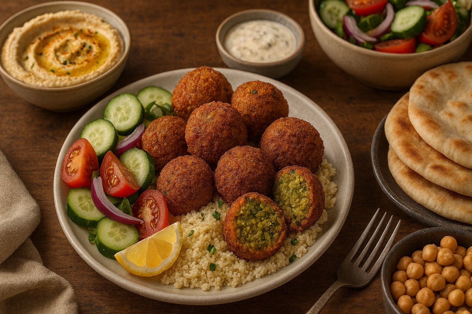 Accompagnement falafel