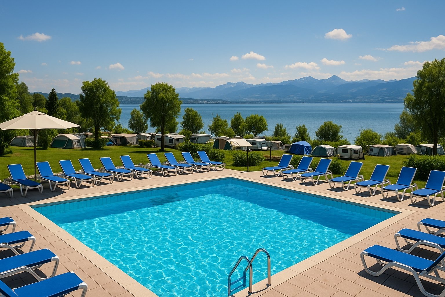 Camping lac de Constance avec piscine