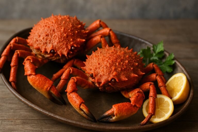 Cuisson des araignées de mer