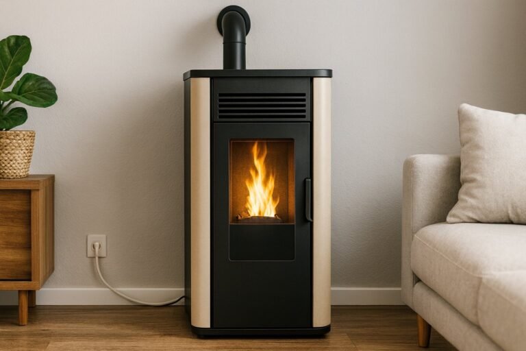 Installation poêle à granulé sans conduit