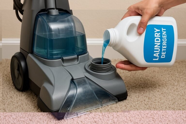 Peut-on mettre de la lessive dans une shampouineuse ?