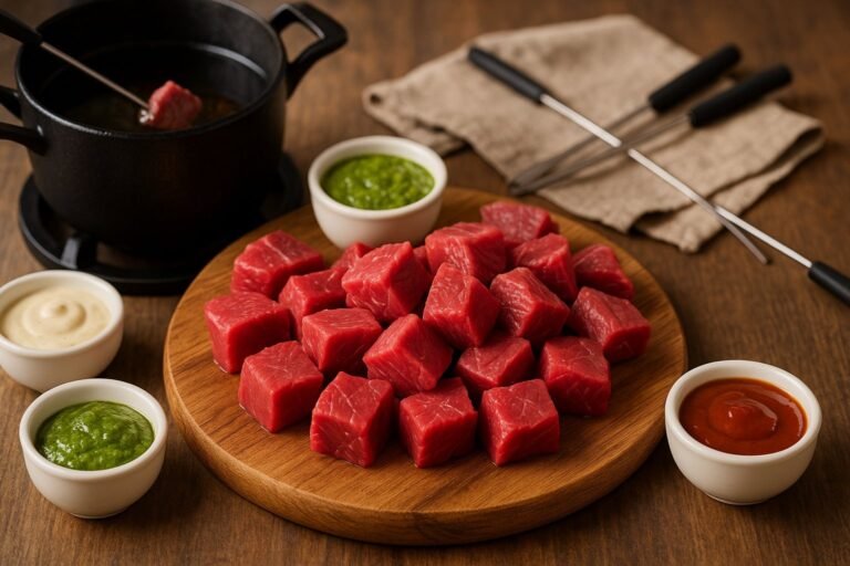 Quantité de viande pour fondue bourguignonne