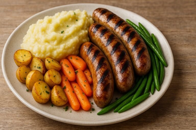 Quel légume avec des saucisses grillées