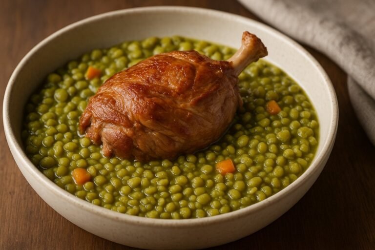 Recette de pois cassés avec viande