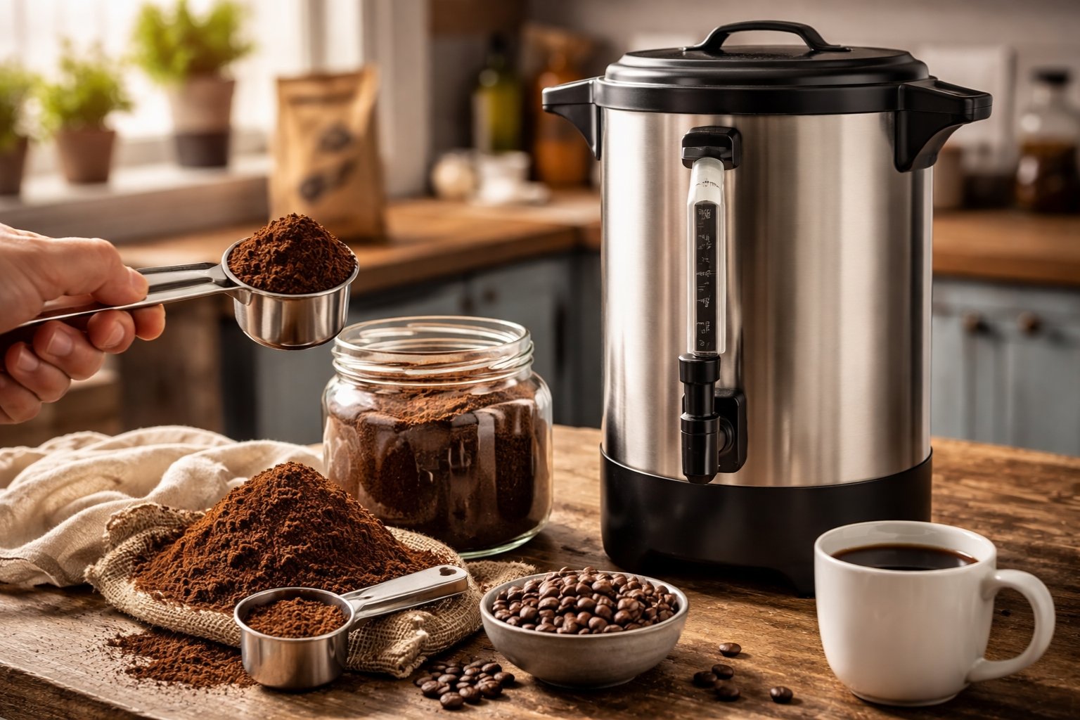 Quelle quantité de café pour un percolateur de 4 litres