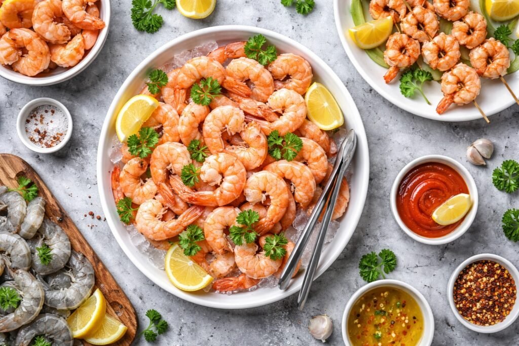 Quelle quantité de crevettes par personne