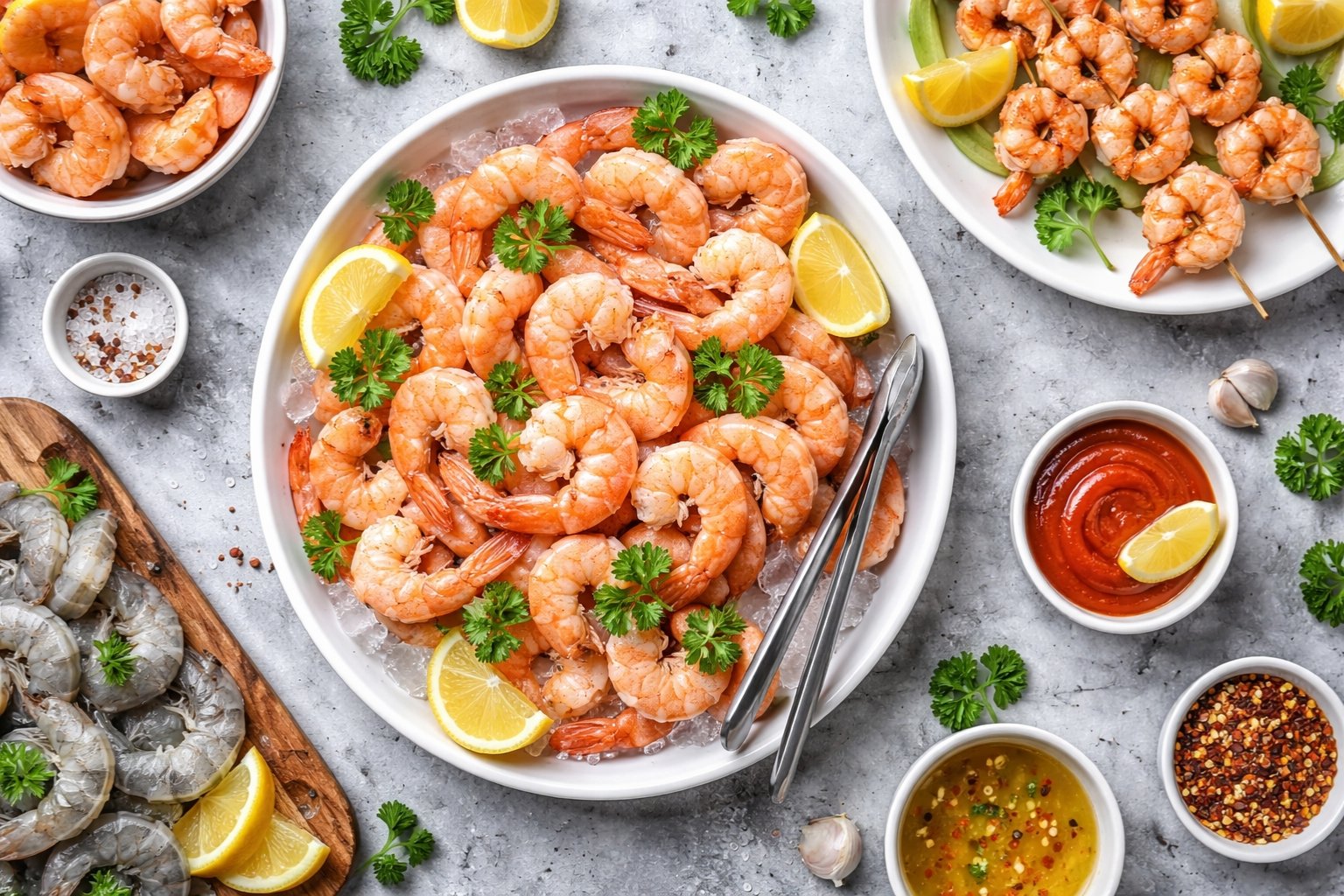 Quelle quantité de crevettes par personne