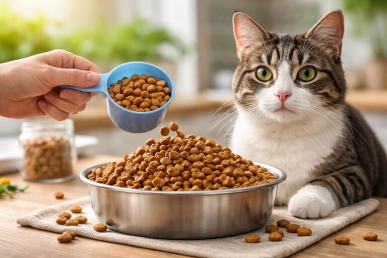Quelle quantité de croquettes pour un chat