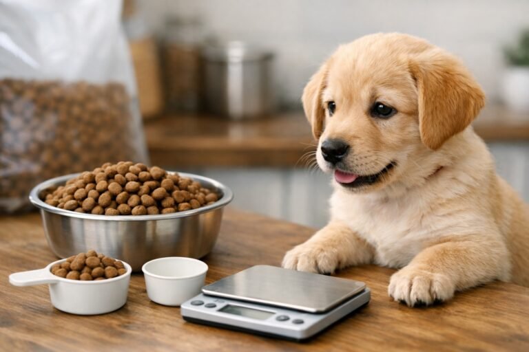 Quelle quantité de croquettes pour un chiot de 3 mois
