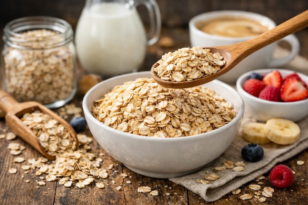 Quelle quantité de flocons d'avoine au petit déjeuner