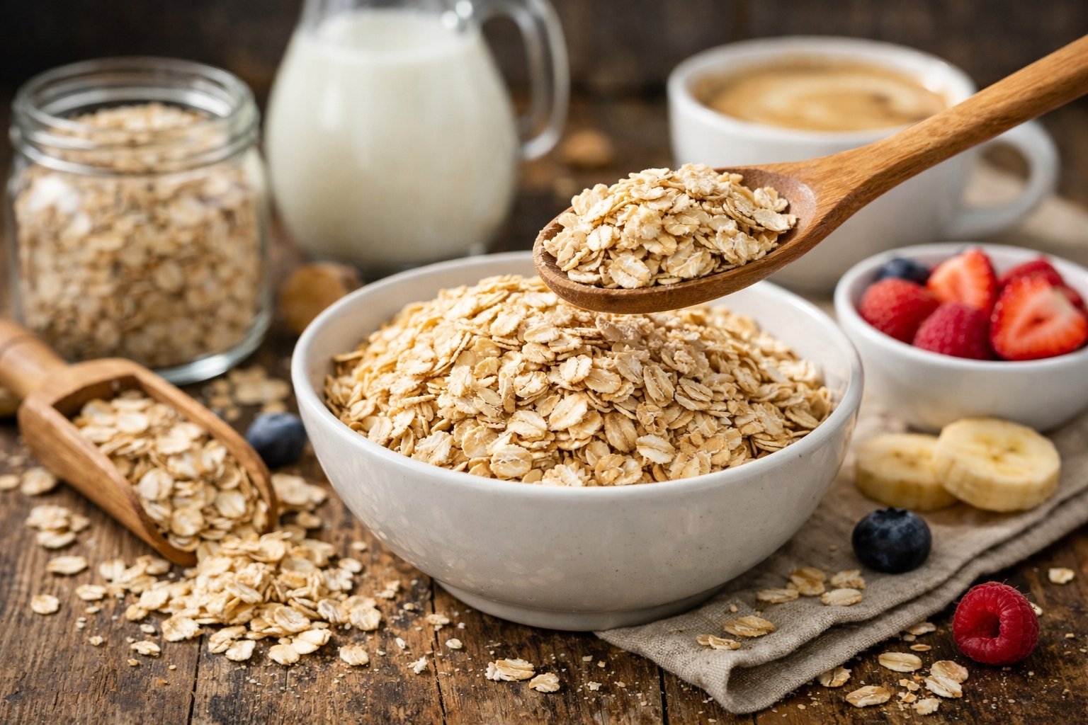 Quelle quantité de flocons d'avoine au petit déjeuner