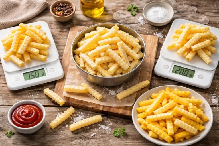 Quelle quantité de frites surgelées par personne