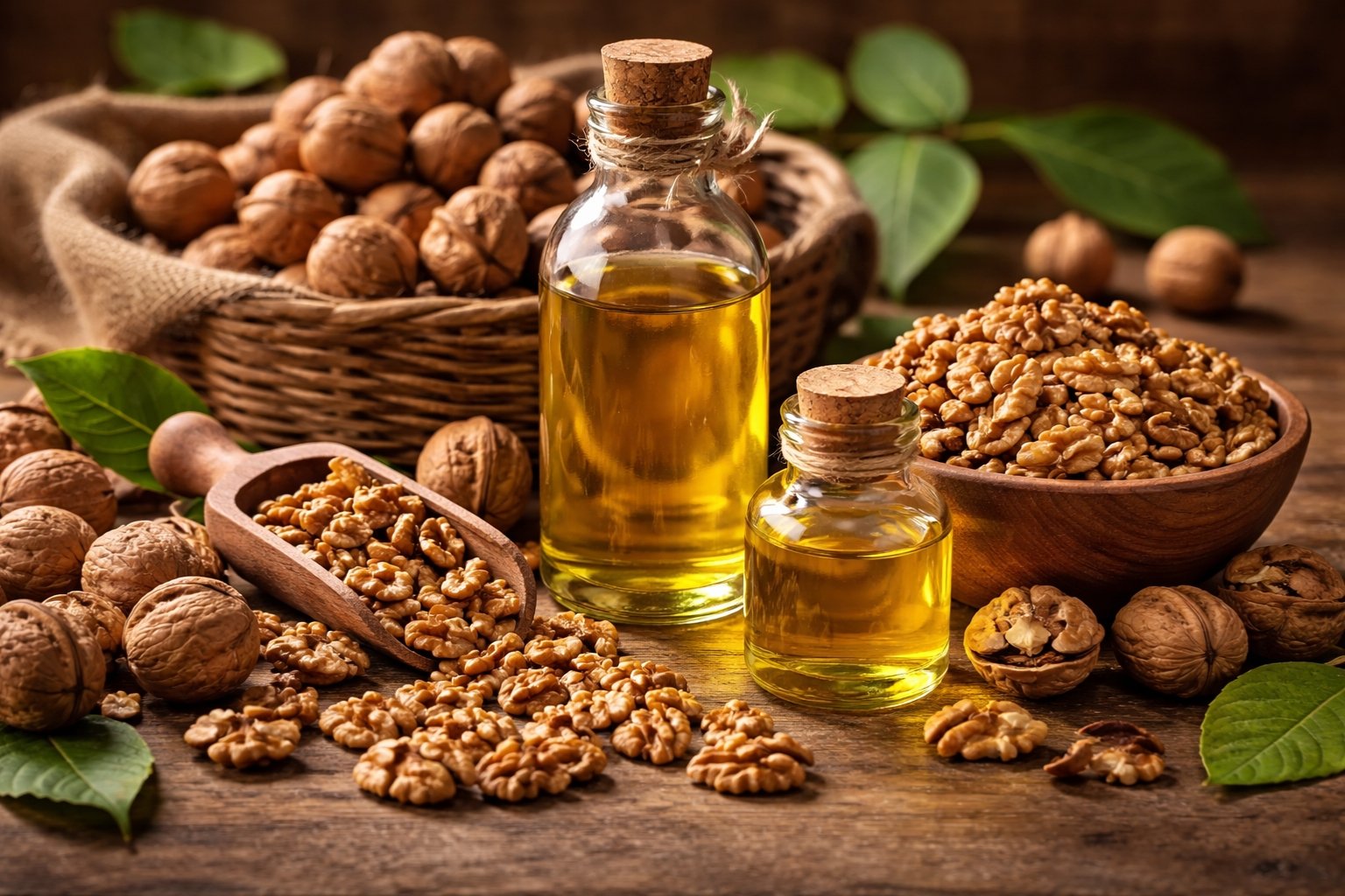 Quelle quantité de noix pour faire 1 litre d'huile