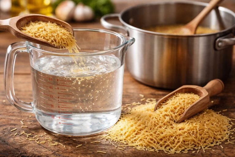 Quelle quantité de vermicelle pour 1 litre d'eau