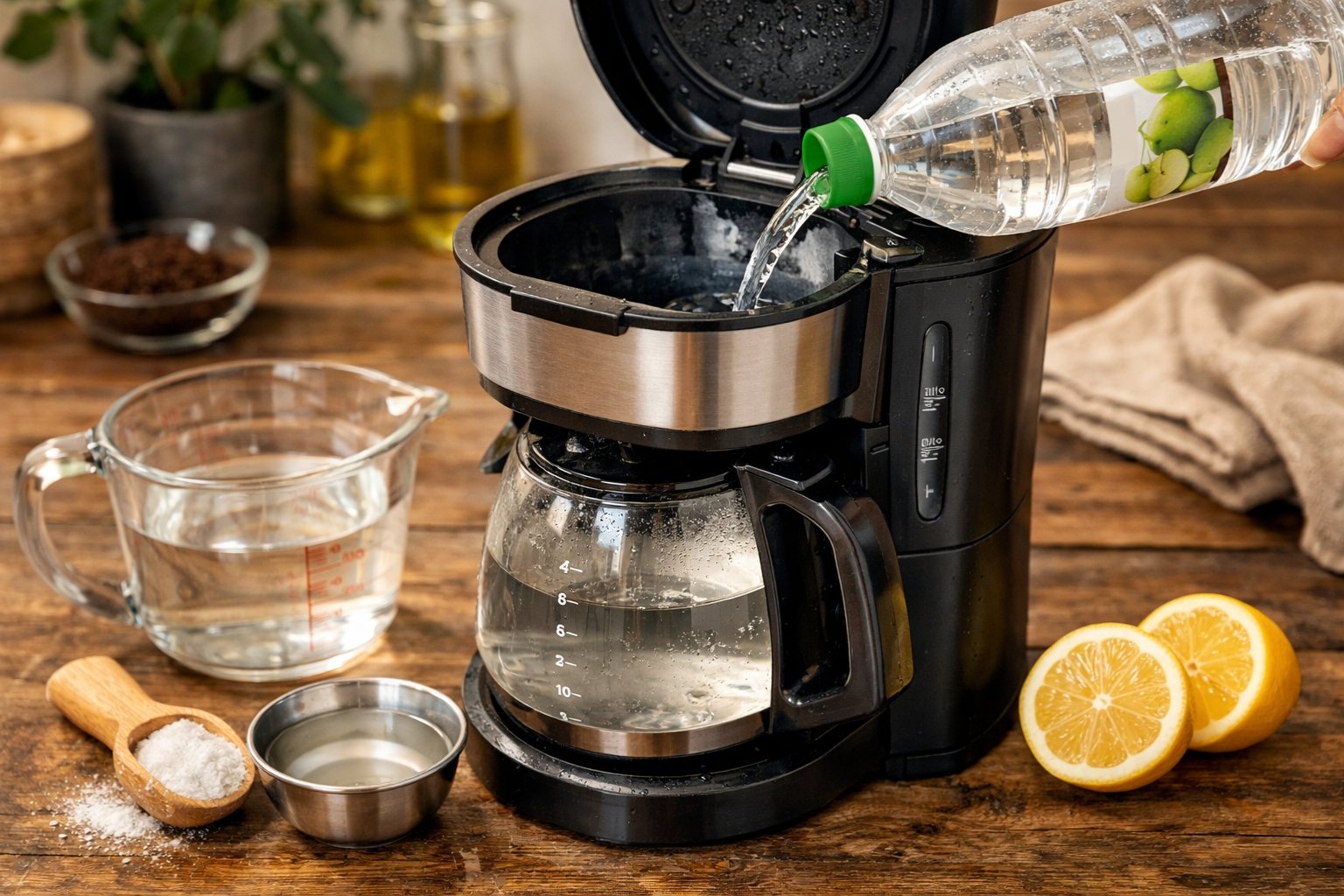 Quelle quantité de vinaigre blanc pour détartrer cafetière