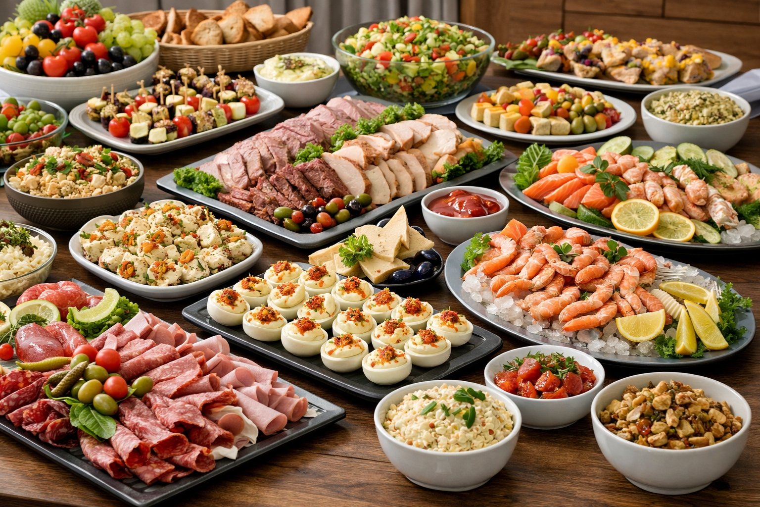 Quelle quantité pour un buffet froid de 20 personnes