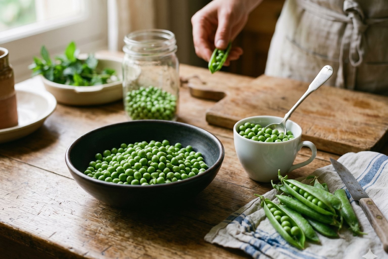 Quelle quantité de petit pois frais par personne