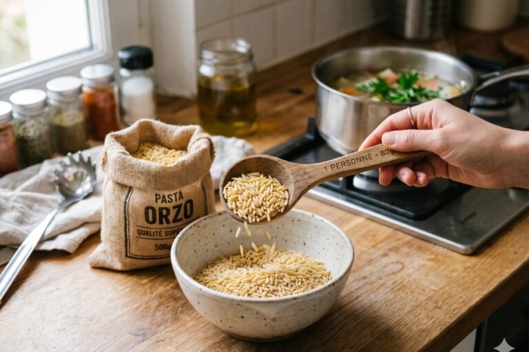 Quelle quantité d'orzo par personne
