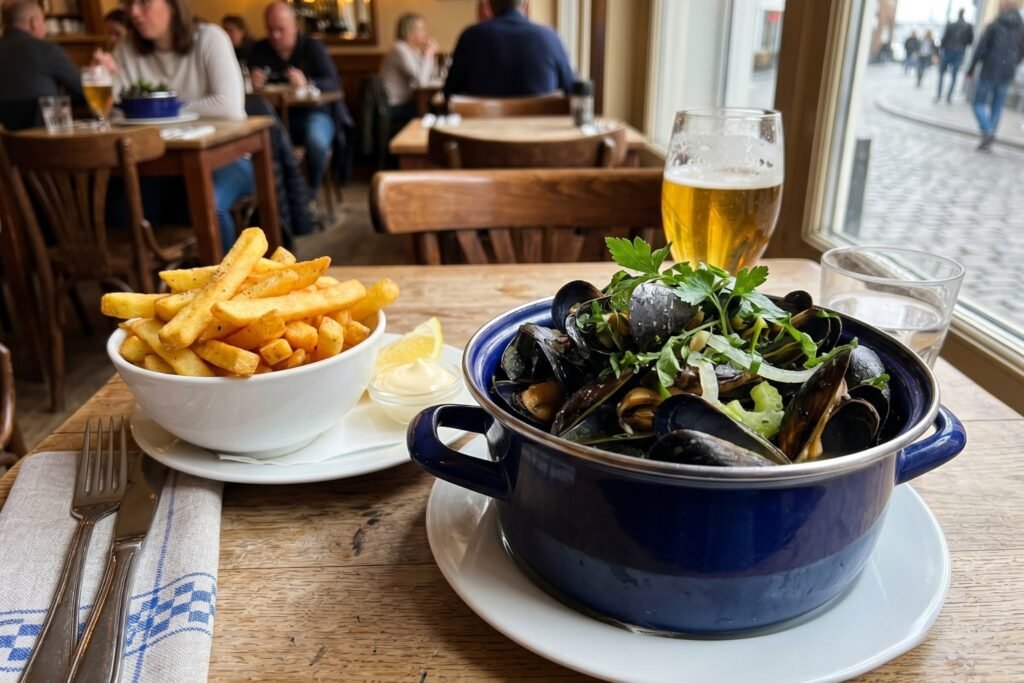 Quantité de moules frites par personne