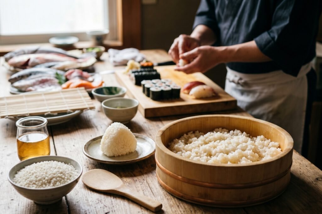 Quantité de riz à sushi par personne