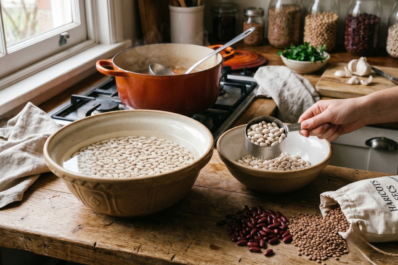 Quelle quantité de haricots secs par personne