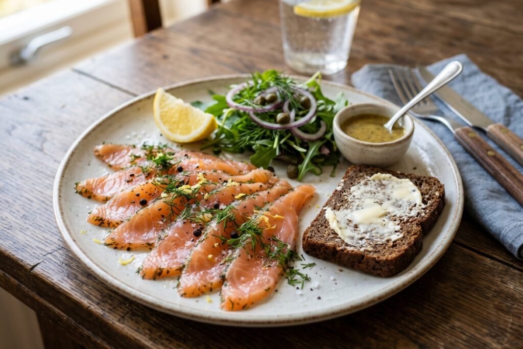 Quelle quantité de saumon gravlax par personne