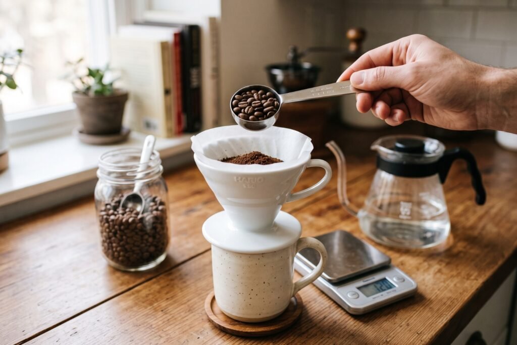 Quelle quantité de café moulu pour une tasse