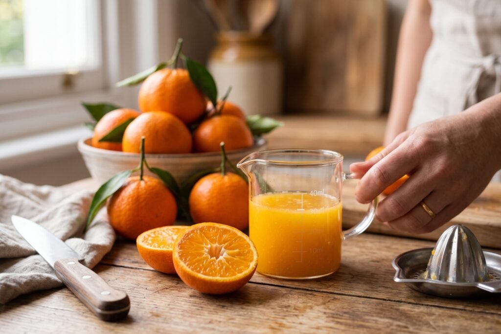 Quelle quantité de jus dans une clémentine
