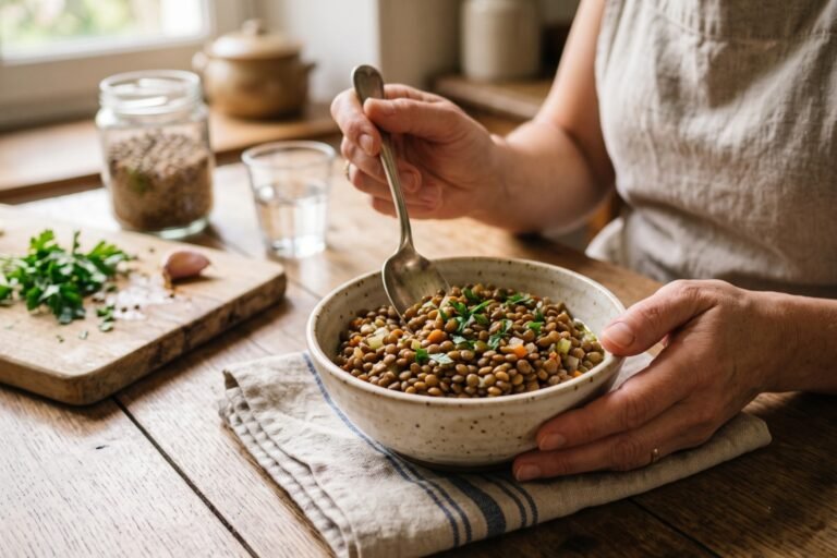 Quelle quantité de lentilles pour une personne