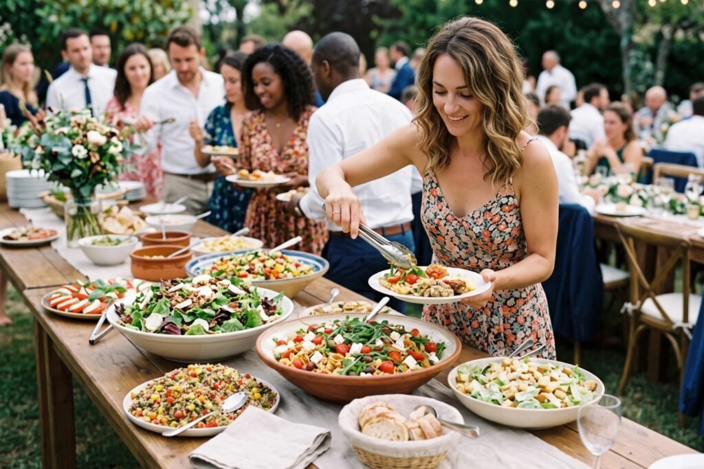 Quelle quantité de salade par personne pour un buffet